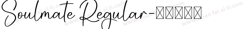 Soulmate Regular字体转换